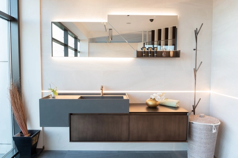 Meuble bois métallisé